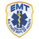NEW JERSEY STATE DEPT of HEALTH - EMT Shoulder Patch